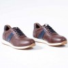 Pure Leather Men's Sports Shoes Lace-Up Comfortable Sole Sneaker - 36.177.09
