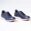 Pure Leather Men's Sports Shoes Lace-Up White Sole Sneaker - 36.202.11