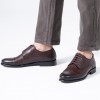 Pure Leather Men's Classic Shoes Oxford Lace-up Front Stripe Detail - 56.010.09