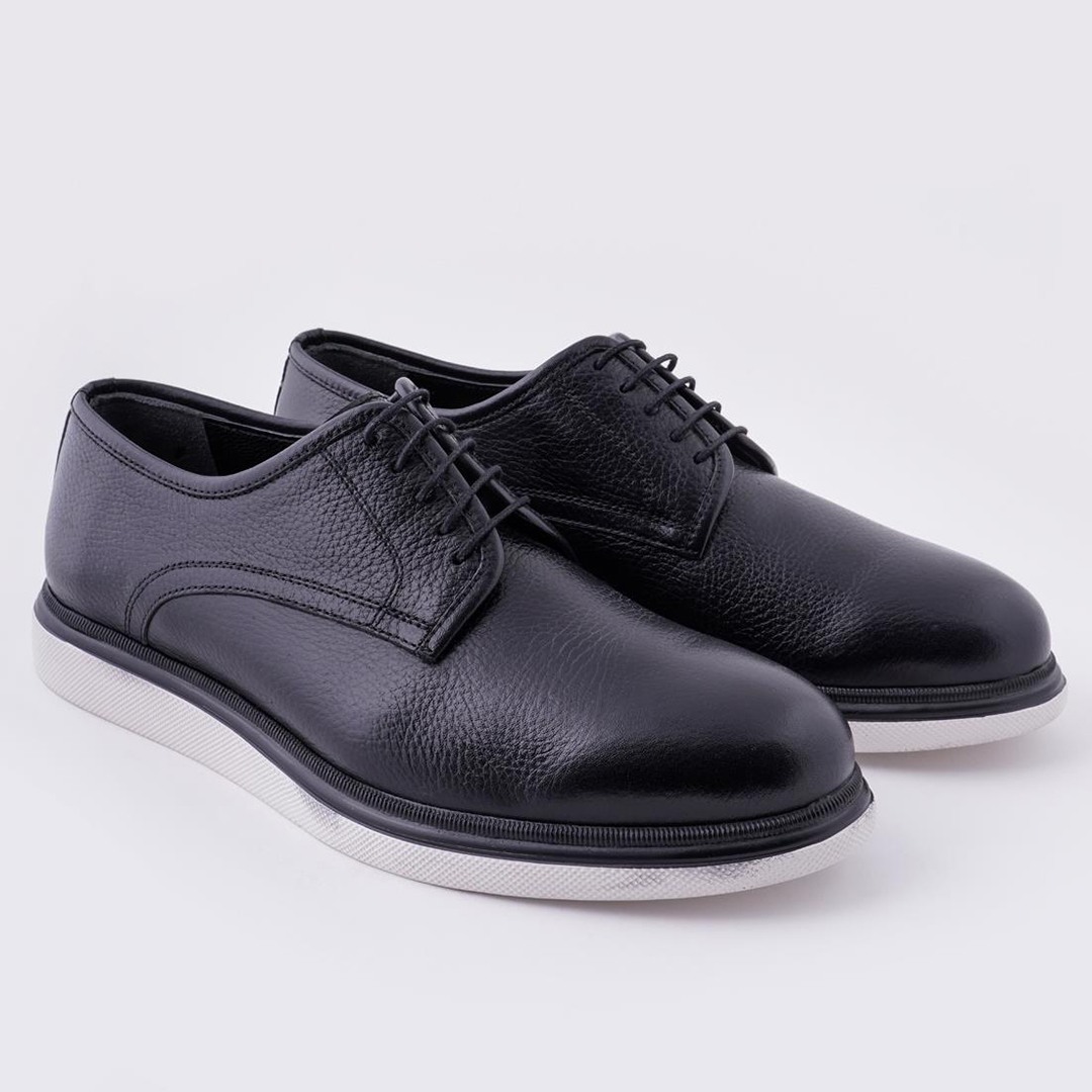 Pure Leather Men's Casual Shoes Comfortable Sole Lace-Up - 56.066.17