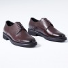 Pure Leather Men's Classic Shoes Lace-Up Casual Model - 61.010.09