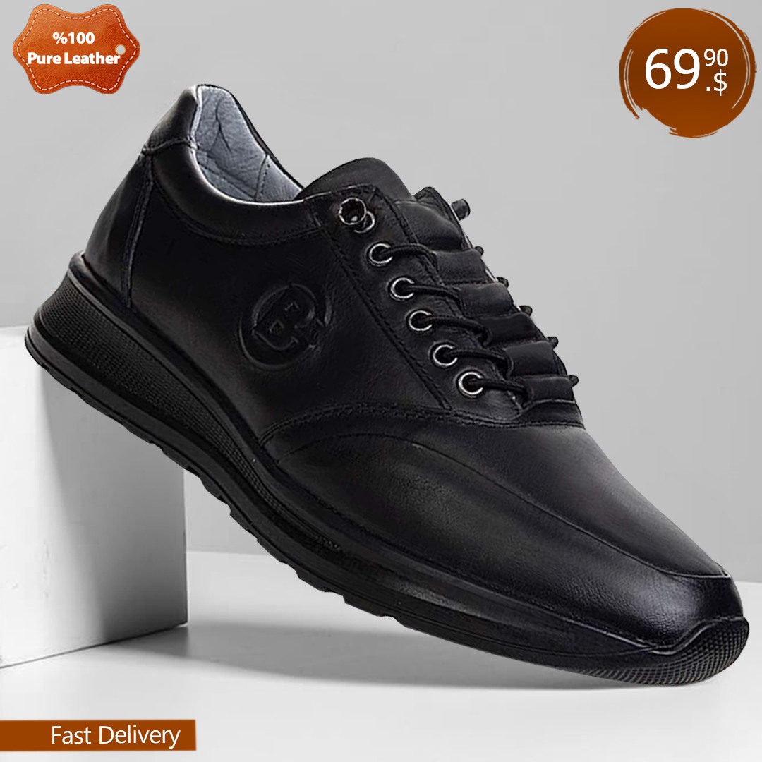 Leather Men's Casual Shoes Skin Comfortable Sole - F001