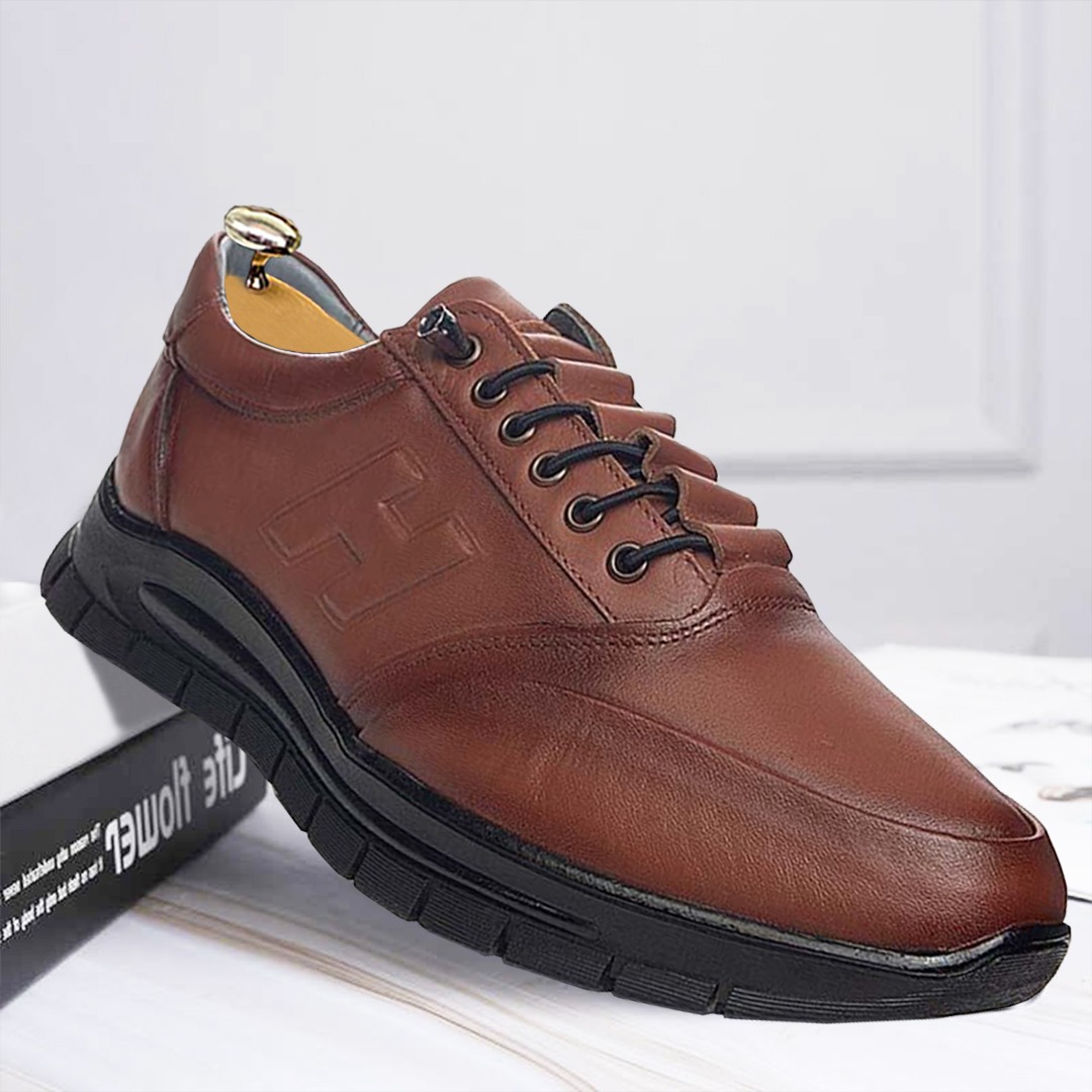 Leather Men's Casual Shoes Skin Comfortable Sole - F006